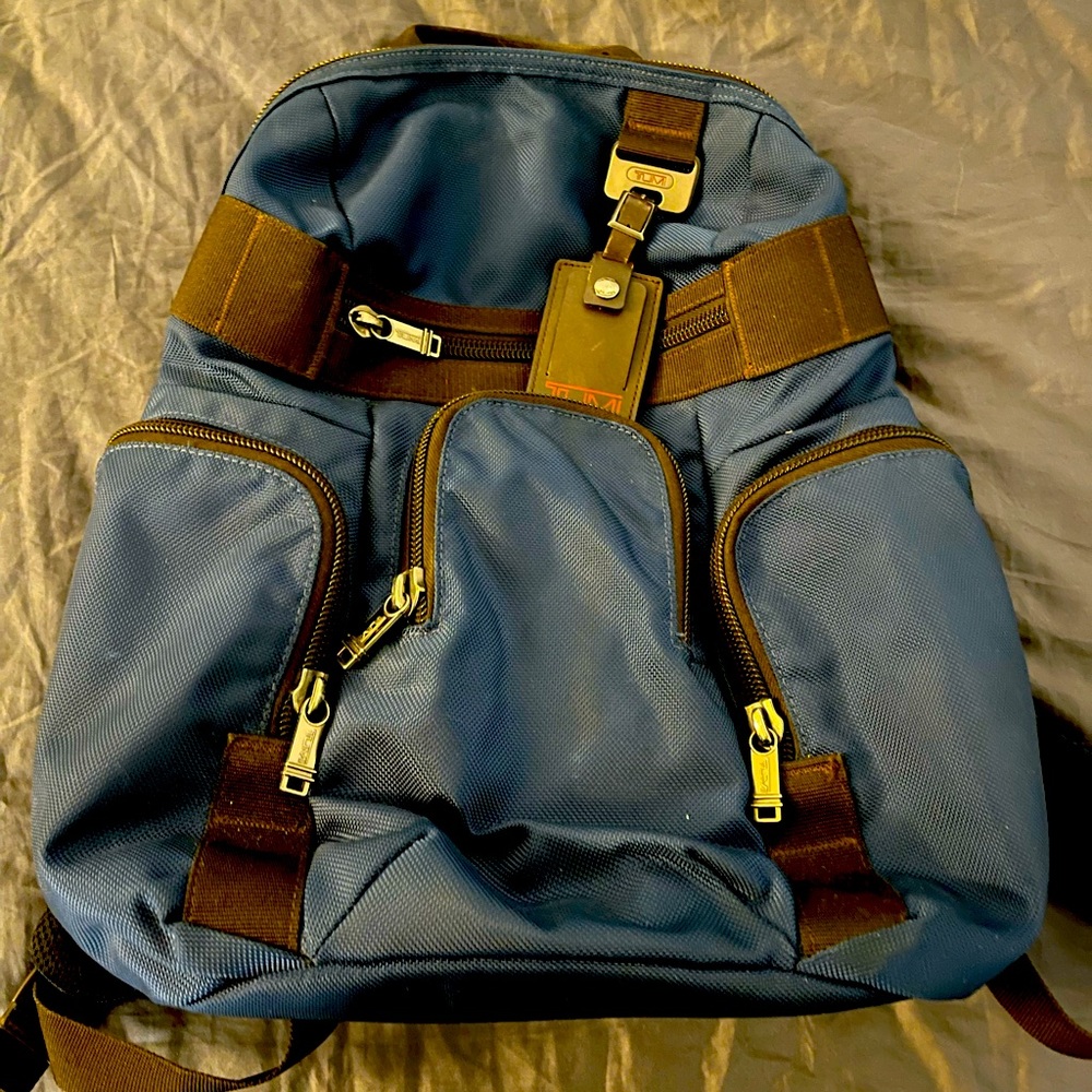 Tumi Nickerson Backpack Navy Blue